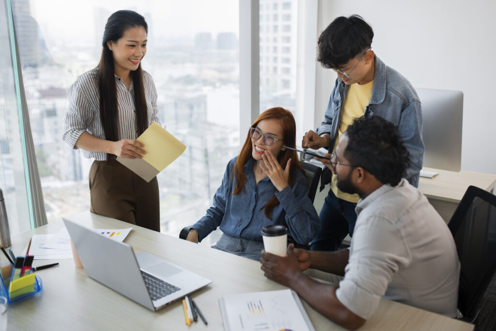Filipino executive VA collaborating with Australian business team